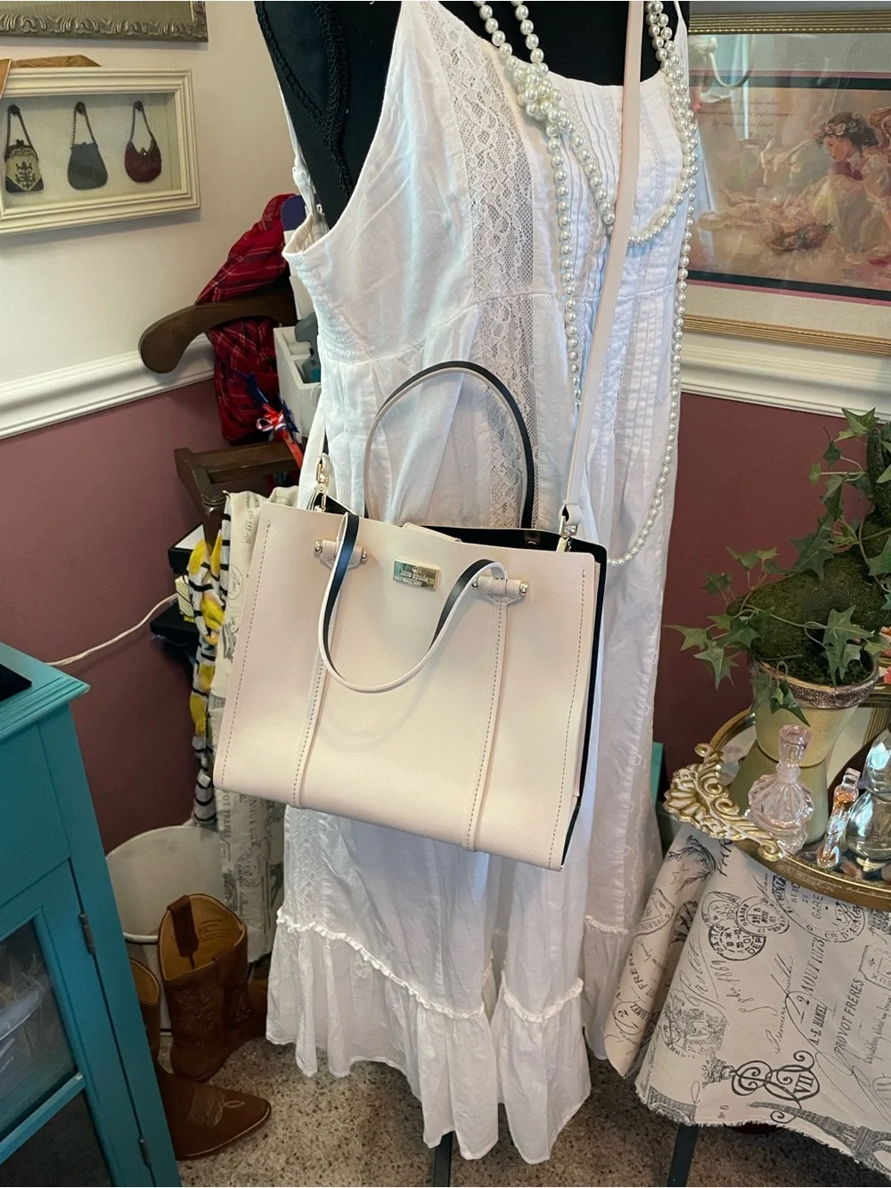 Kate Spade ♠️ New York Cream Arbor Hill Elodie Shoulder Bag